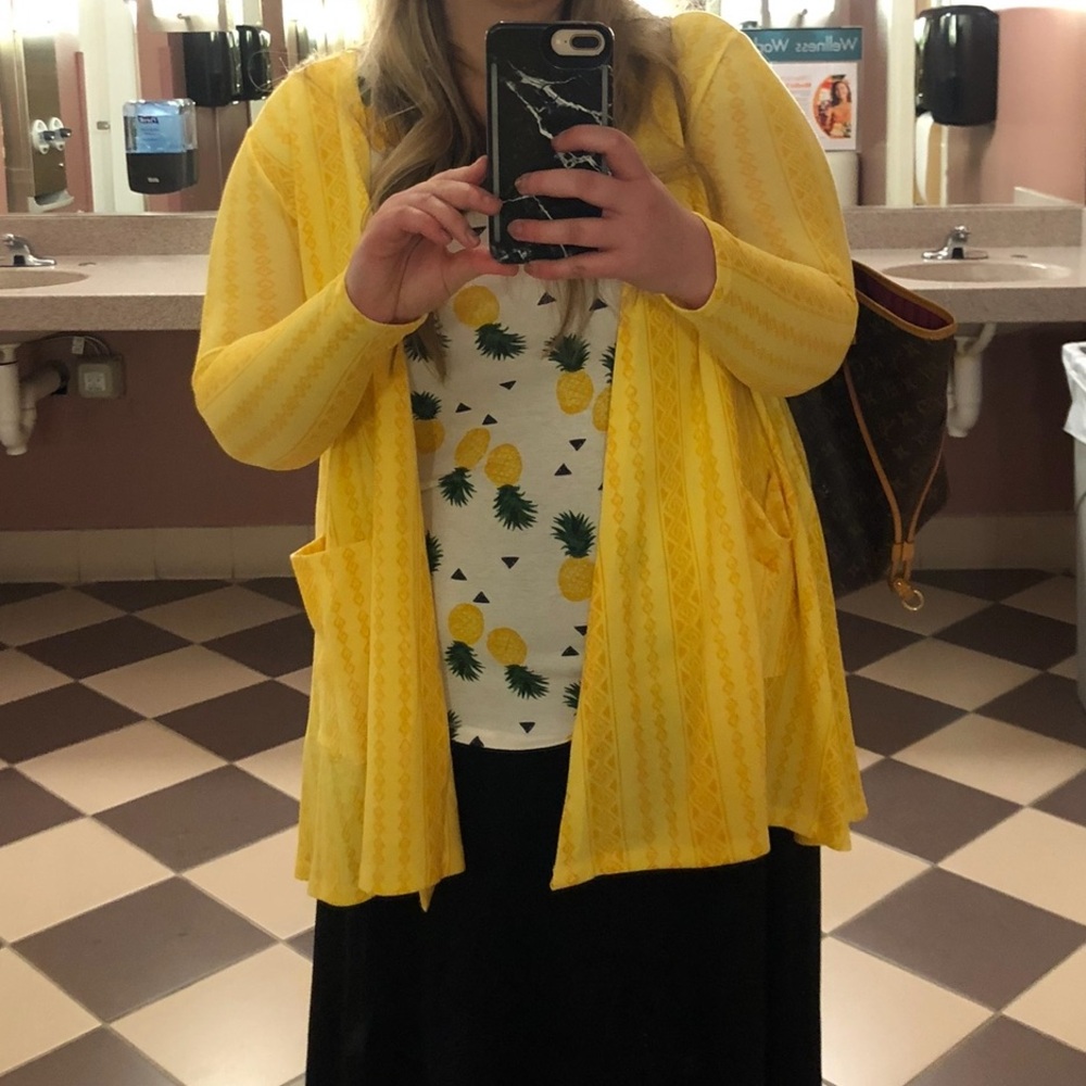 Lularoe Pineapple Tank Top 2XL